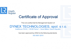 DYNEX TECHNOLOGIES ISO 13485:2016/9001:2015