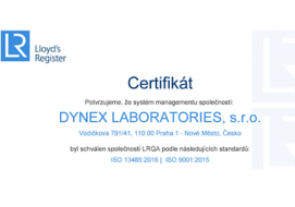 DYNEX LABORATORIES ISO 13485:2016/9001:2015