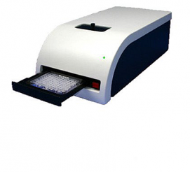 Immunohematological reader for gel card and agglutination in plates